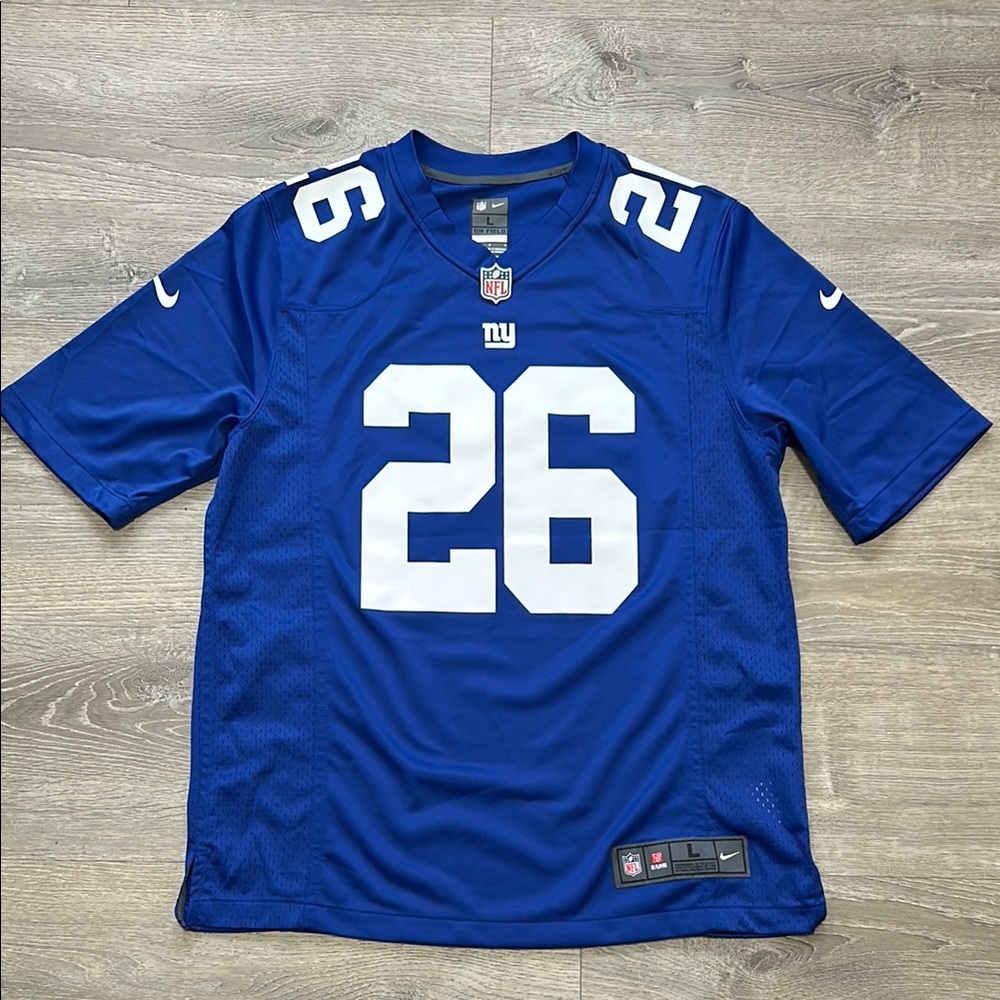 Nike Blue and White Jersey Authentic NFL Shirt